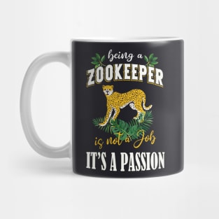 Cheetah Saying Zookeeper Gift Mug